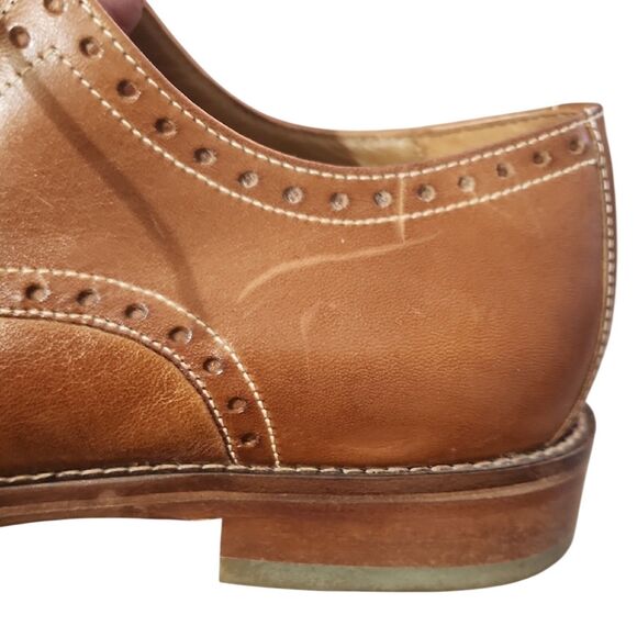 Johnston & Murphy Tan Leather Oxfords